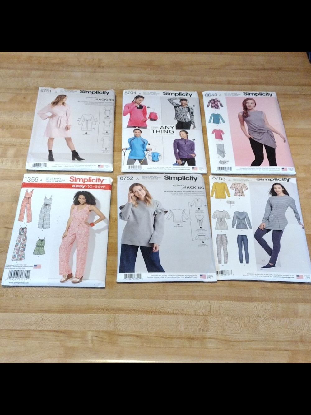 Lot 6 Simplicity Sewing Patterns Women Misses Tops Dress Jumpsuit Uncut New